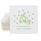 Confetti Dots Oh Baby Square Coasters Image 1 of 3
